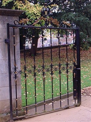 Photo:The Roughton Gates at the entrance to the Parish Church