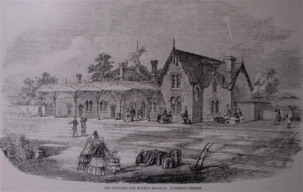 Photo:Kettering Station in 1857